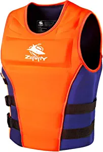 Zeraty Men Life Jacket Impact Vest Buoyancy Swimming Vest Life Jackets for Adult