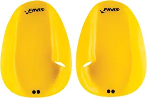 FINIS Floating Agility Paddles Large for Swim Training, Yellow
