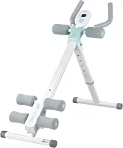 leikefitness Height Adjustable Ab Trainer Abdominal Whole Body Workout Machine Waist Cruncher Core Toner, Leg, Thighs, Buttocks Shaper with LCD Monitor AB9300