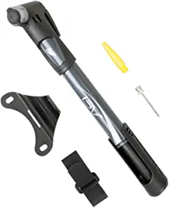 BV Mini Bike Pump Portable Frame Pump, Air Ball Pump Inflator with Ball Pump Needles, 120PSI High Pressure, Fits Presta & Schrader- Smart Valve