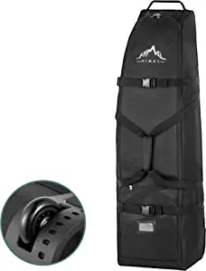 Himal Outdoors Soft-Sided Golf Travel Bag with Wheels- Heavy Duty 600D Polyester Oxford Wear-Resistant, Excellent Zipper Universal Size