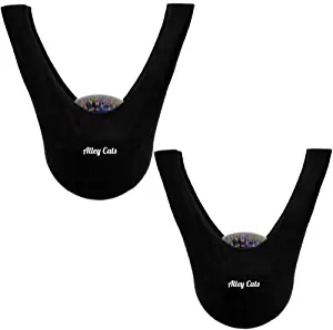 Alley Cats Bowling Ball Seesaw 2 Pack | Black Microfiber | Great Value | Premium See Saw Polisher/Cleaner Towel