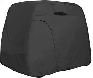 Explore Land 600D Waterproof Golf Cart Cover Universal Fits for Most Brand 2/4 Passenger Golf Cart