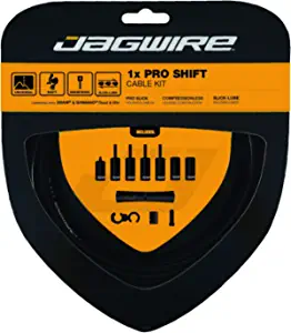 Jagwire - Universal 1x Pro Shift Kit |for Road, MTN, and Gravel Bike | SRAM and Shimano Shifter Compatible, Polished Stainless Cables, 10 Color Options