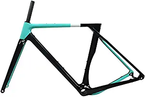Tideace Flat Mount Disc Brake Full Carbon Gravel Frame Cyclocross Bike Frames 700x40C Gravel Bicycle Carbon Frameset