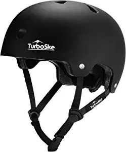 TurboSke Skateboard Helmet, BMX Helmet, Multi-Sport Helmet, Bike Helmet for Kids, Youth, Men, Women