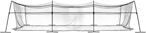 Skywalker Sports 40 Foot Competitive Baseball and Softball Batting Cage, Collapsible Frame & Net, Black