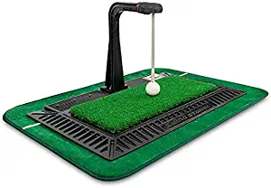 WINNER SPIRIT Real Swing 300 Golf Swing & Hitting Trainer, True Impact, Checking Path After Swing Practice Mat Groover Training Aid, Height Adjustable
