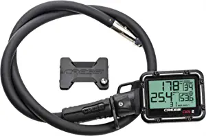 Cressi Scuba Diving Pressure Gauge and Depth Gauge - Easy to Read and Carry - Digi2: Designed in Italy