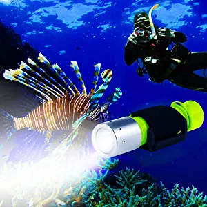 BlueFire Professional 1100 Lumen Diving Flashlight XM-L2 Bright Submarine Light Scuba Safety Lights Waterproof Underwater Torch
