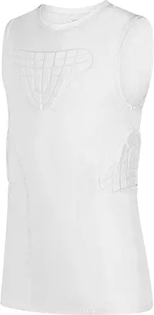 TUOYR Youth Padded Compression Shirt Vest Rib Chest Protector Football Baseball