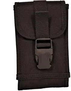 Clakit XL Smartphone StrapPack with Clip Front Flap (Black) - Backpack Shoulder Strap Attachment for Hikers, Travelers, Hunters, Students, and Commuters