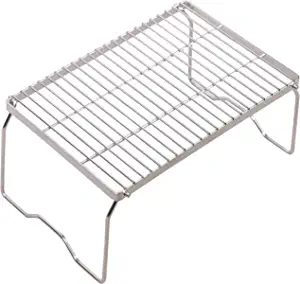 REDCAMP Folding Campfire Grill 304 Stainless Steel Grate, Heavy Duty Portable Camping Grill with Carrying Bag