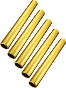Zhehao Relay Baton Track Baton Aluminum Field Race Batons Running Baton for Students Office Clark Outdoor Field Race Tools, 5 Pieces (Gold Silver Red Green Blue)