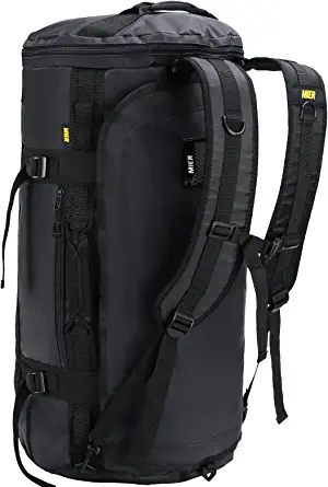 MIER Large Duffel Backpack Sports Gym Bag with Shoe Compartment, Heavy Duty and Water Resistant