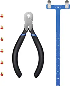 Zonon Bow String Nocking Points Pliers Strings Knock Set T Shape Bow Square Ruler Nocking Buckle Pliers Recurve Bow Turning Kit Archery