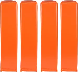 GoSports Football End Zone Pylons - Set of 4, Regulation 18" x 4" Sand Weighted Anchorless Football Field Markers