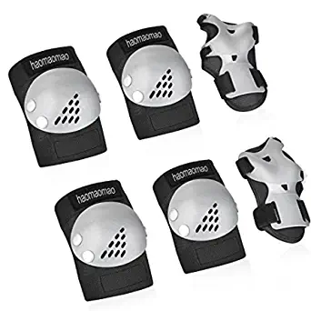 Haomaomao Kids /Youth Knee Pads Sports Knee Pad Elbow Pads Wrist Guards Protective Gear Set Roller Skates Cycling BMX Bike Skateboard Inline Scooter Riding Skatings protective device