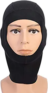 Warm Neoprene Scuba Diving Hood Sun UV Protection Wetsuit Diving Cap with Flow Vent to Eliminate Trapped Air Durable Stretchable Dive Hood for Surfing Snorkeling Kayaking Sailing Canoeing Water Sports