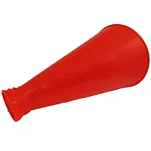 9" Plastic Megaphone Cheerleader Hollywood Movie Director Prop (Red)