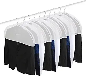 10Pack (24"x11"x2")Storage Travel shoulder covers for clothes Clothing dust Cover Dust Bags Cover dress bag Hanging Garment Bag US