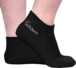 FitsT4 3MM Neoprene Water Socks Snorkel Fin Anti-Slip Beach Water Sports Sock Swim Men Women Dive Wetsuit Booties
