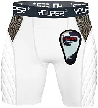 Youper Youth Elite Padded Baseball Sliding Shorts w/Soft Athletic Cup