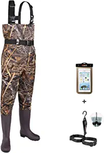 FISHINGSIR Fishing Waders for Men with Boots Womens Chest Waders Waterproof for Hunting with Boot Hanger