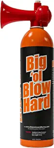 Mainstream Marine Big Ol Blowhard Marine-Grade Air Horn, Portable Loud Air Horns for Safety, Emergency Boat Blow Horn Can 16oz, High-Capacity, Can Be Heard 1 Mile Away, Boating Accessories