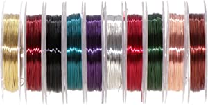 Temorah 10 Colors 0.3MM Copper Wire Fly Tying Materials for Handmade Fly Fishing