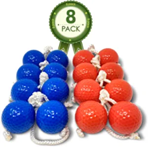 Kayco Outlet - Tournament Quality Ladder Balls Replacement  8 Pack - for Outdoor Ladderball Toss and Golf Game Set 14.75" Size