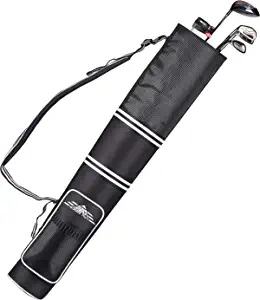 CHAMPKEY Professional Golf Sunday Bag (Carry 3-9 Clubs) - 6 Carry Pockets & Adjustable Sling Strap Golf Carry Bag Ideal for Golf Course & Travel