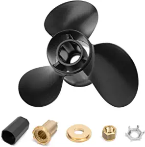 Qiclear 14 1/2 x 19 Pitch 48-832830A45 Upgrade OEM Aluminum Boat Outboard Moto Propeller fit Mercury Engines 135-300HP&Mercruiser Alpha One Propeller,Hub Kits Included, 15 Spline Tooth,RH