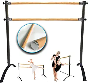 Artan Balance Ballet Barre Portable for Home or Studio, Height Adjustable Bar for Stretch, Pilates, Dance or Active Workouts, Single or Double Bar, Kids and Adults