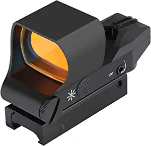 Feyachi RS-30 Reflex Sight, Multiple Reticle System Red Dot Sight with Picatinny Rail Mount, Absolute Co-Witness
