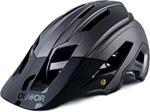 OUWOR Mountain Bike MTB Helmet for Adults and Youth
