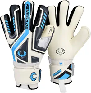 Renegade GK Talon Goalie Gloves with Microbe-Guard (Sizes 5-11, 5 Styles, Level 3) Pro-Tek Fingersaves & 3.5+3MM Hyper Grip XD | Durable Goalkeeper Glove for All-Around Play | Based in The USA