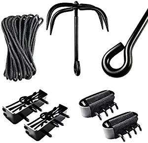 Ninja Equpiments: Outdoor Climbing Ninja Grappling Hook, Foot Spikes, Hand Claws, for Outdoor Activity Only