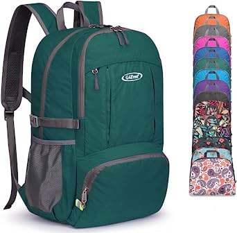 G4Free 40L Lightweight Packable Hiking Backpack with Wet Pocket, Waterproof Handy Foldable Camping Outdoor Travel Daypack