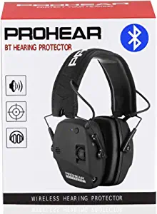 PROHEAR 030 Bluetooth 5.0 Electronic Shooting Ear Protection Earmuffs, Noise Reduction Sound Amplification Hearing Protector for Gun Range and Hunting