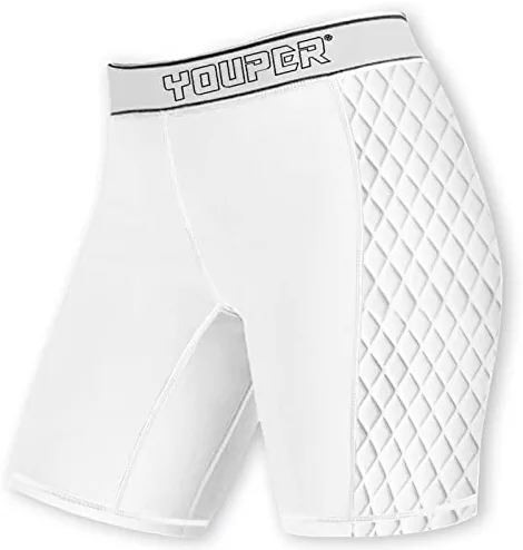 Youper Women's Classic Softball Sliding Shorts, Compression Padded Slider Shorts