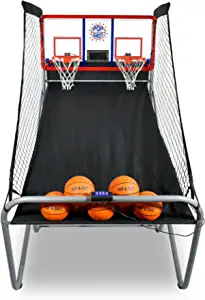 All New Pop-A-Shot Official Indoor/Outdoor Dual Shot Basketball Arcade Game - Weather Resistant - 16 Different Games - Updated Return Ramp - Improved Steel Frame