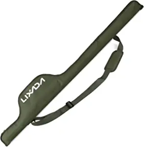 Lixada Fishing Rod Bag Portable Folding Fishing Bag Fishing Pole Tackle Protective Cover Case 55 Inch Fishing Storage Bag