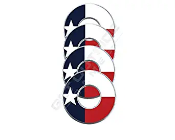 Get Outside Games 4 Texas Flag VVashers - Washer Toss Washer Board Game Washers (4 VVashers)