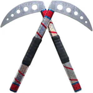 Playwell Elite Ultra Light Competition Lotus Wood Grip Kamas - Silver/Red