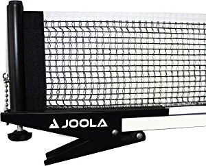 JOOLA Premium Inside Table Tennis Net and Post Set - Portable and Easy Setup 72" Regulation Size Ping Pong Spring Clamp Net, Black