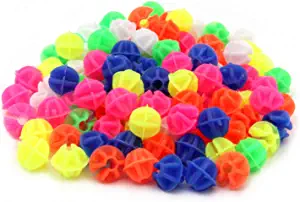 Yun River 108pcs Assorted Colors Bike Wheel Spokes Plastic Clip Bead/Bike Decorations for Kids