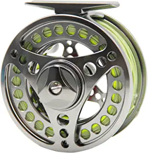 ANGLER DREAM EX-ALC Fly Reel 3/4 5/6 7/8 9/10WT CNC Machined Aluminum Fly Fishing Reels Silver / Gunsmoke Fly Reels