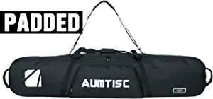 AUMTISC Snowboard Bag Padded for Travel Bag with Storage Compartments Shoulder Strap and Gear Pockets Available Length in 155cm 165cm2360P