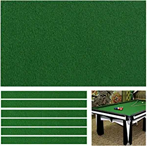 Boshen Billiard Cloth Pool Table Felt Cloth with 6 Cloth Strips for 7/8/9 Foot Table Fast Pre-Cut Rails, 3 Fabrics for Choice